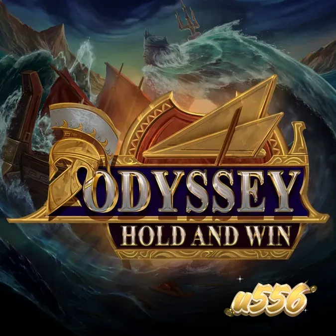 Interface do jogo Odyssey Hold and Win com temática de mitologia grega